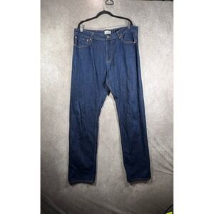 Spier & Mackay Jeans Mens 40 Blue Premium Cotton Straight Leg Dark Wash Denim